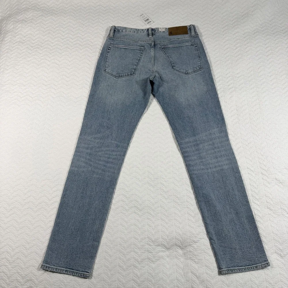 Todd‎ Snyder Slim Fit Stretch Destroyed Jeans Med Indigo 31x32 JE099457-BL43 NWT